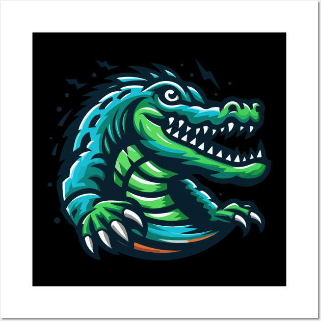 Crocodile Wall Art by Pigxel 